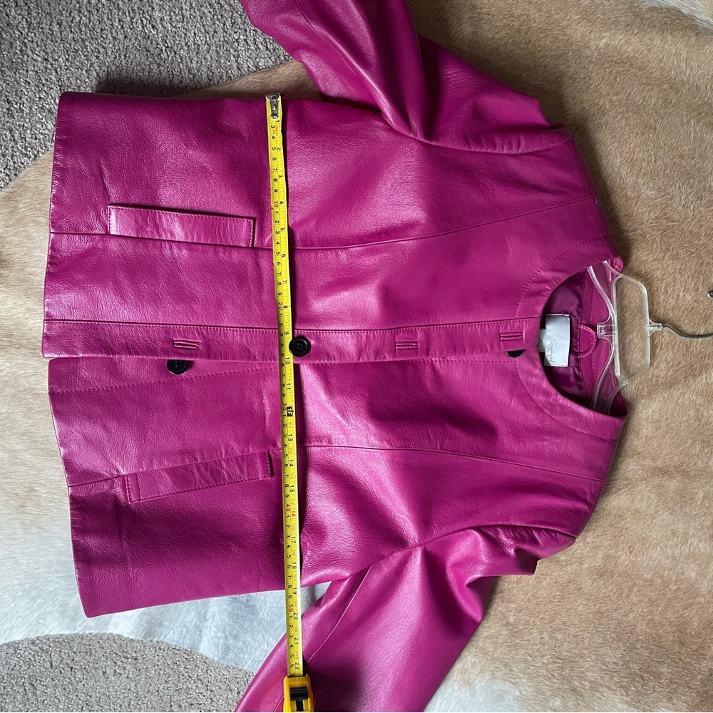 Pink Leather Jacket - Picture 4 of 6